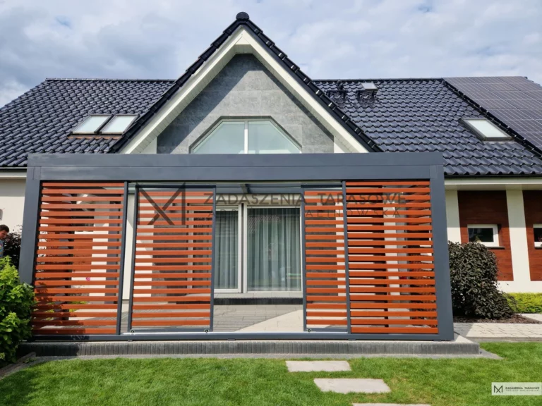nowoczesne zadaszenie na taras