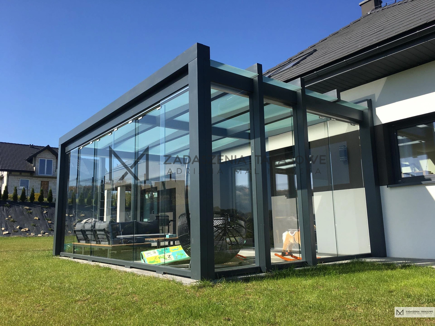 pergola tarasowa nowoczesna