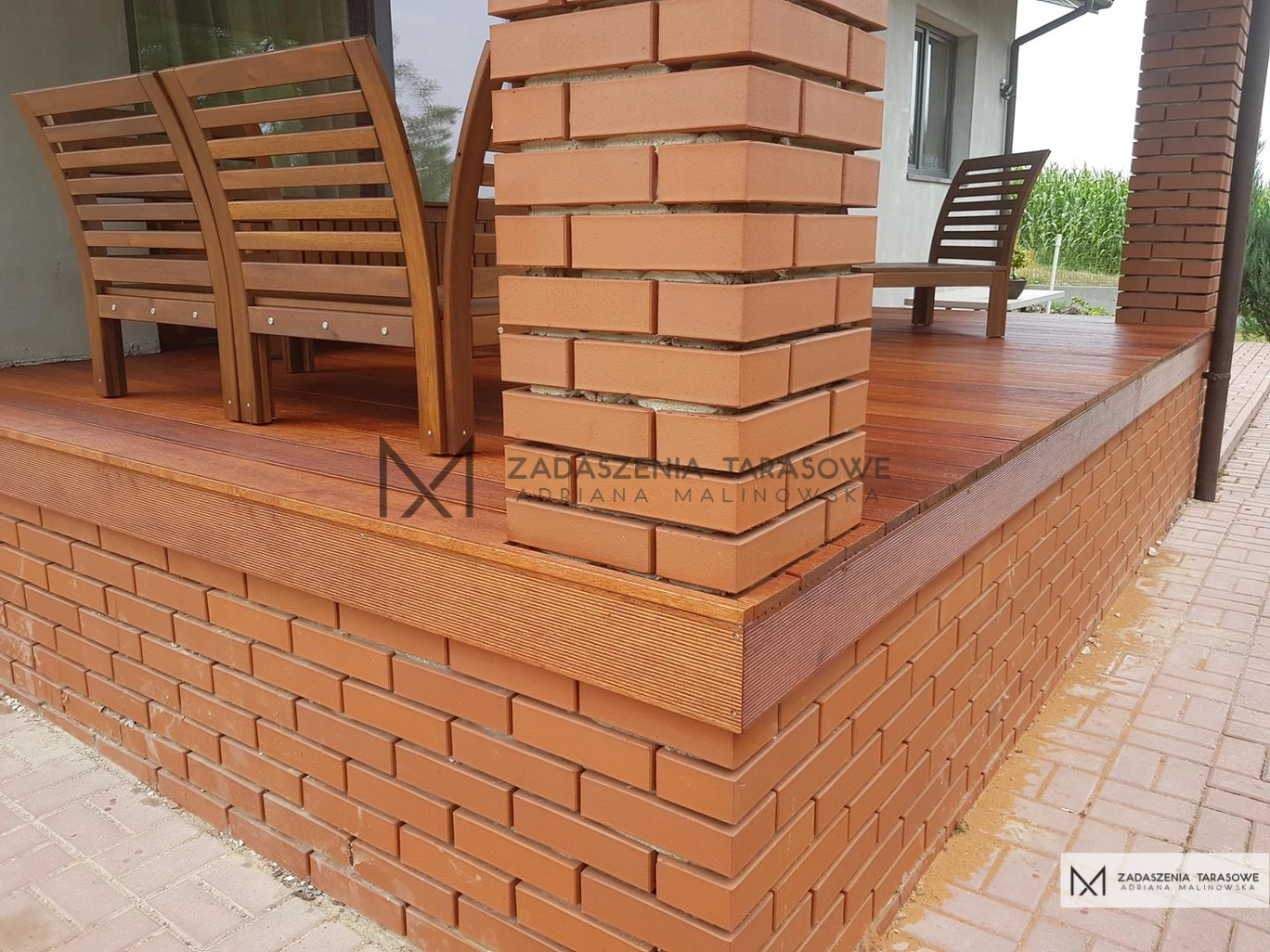 taras z merbau cięcie