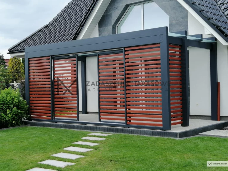 tarasowe nowoczesne zadaszenie