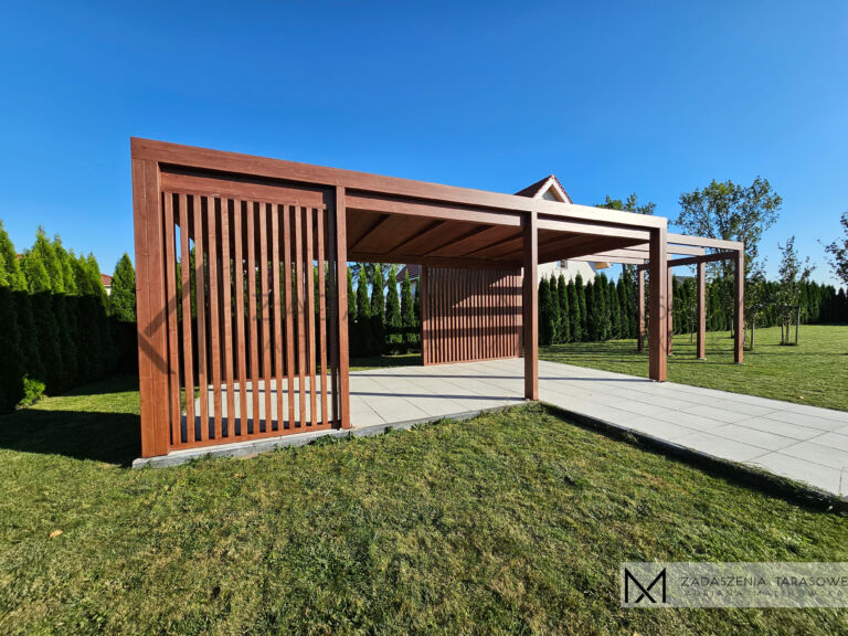 altana ogrodowa rzut z lewej