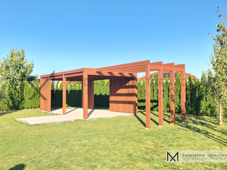 altana ogrodowa z pergolą