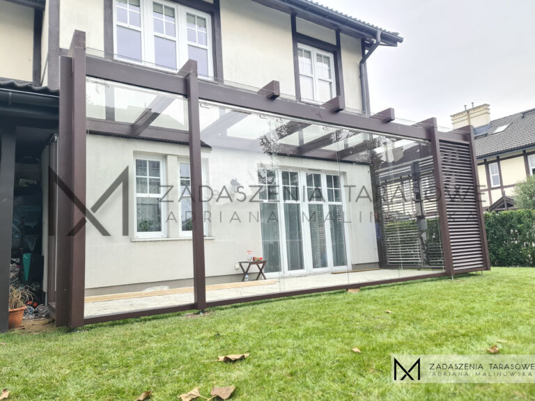 taras zadaszony nowoczesny
