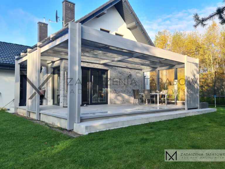 tarasowe lamele pod zadaszeniem