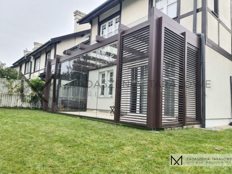 tarasowe zadaszenie nowoczene