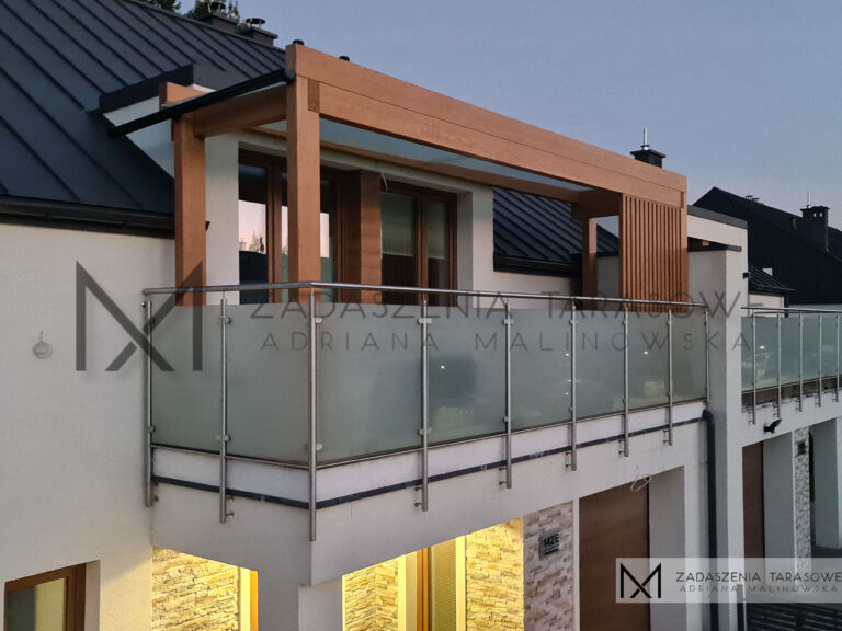 zabezpieczony balkon