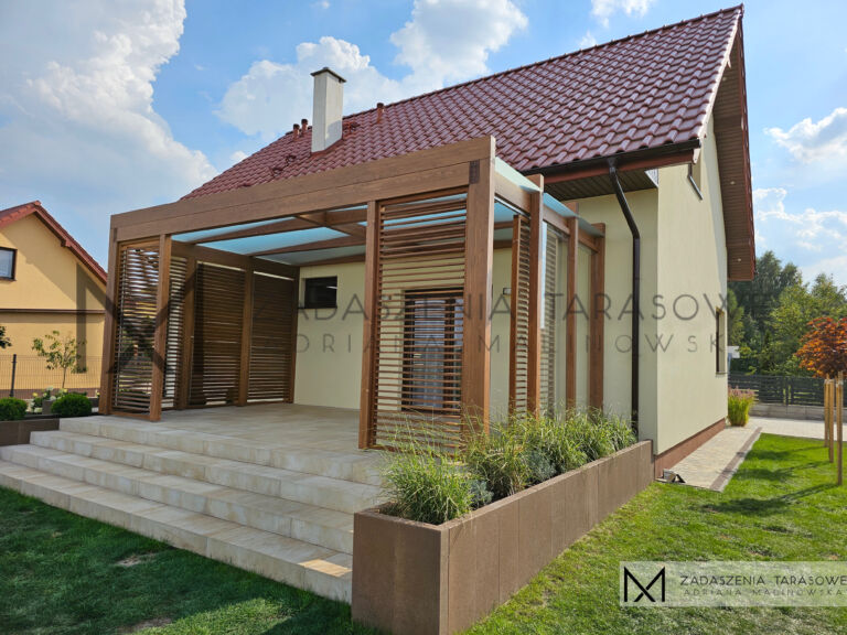 żaluzje w zadaszeniu